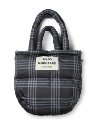 Bolsa de almohada ligera ripstop estampado cuadros negro